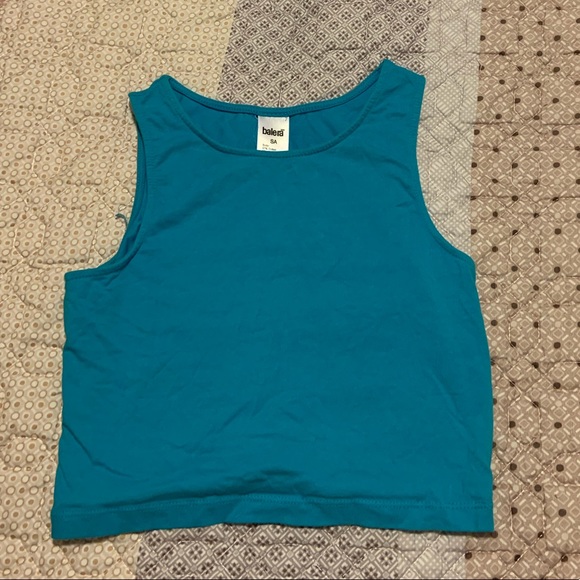 Basic Blue Crop Top - Picture 1 of 2